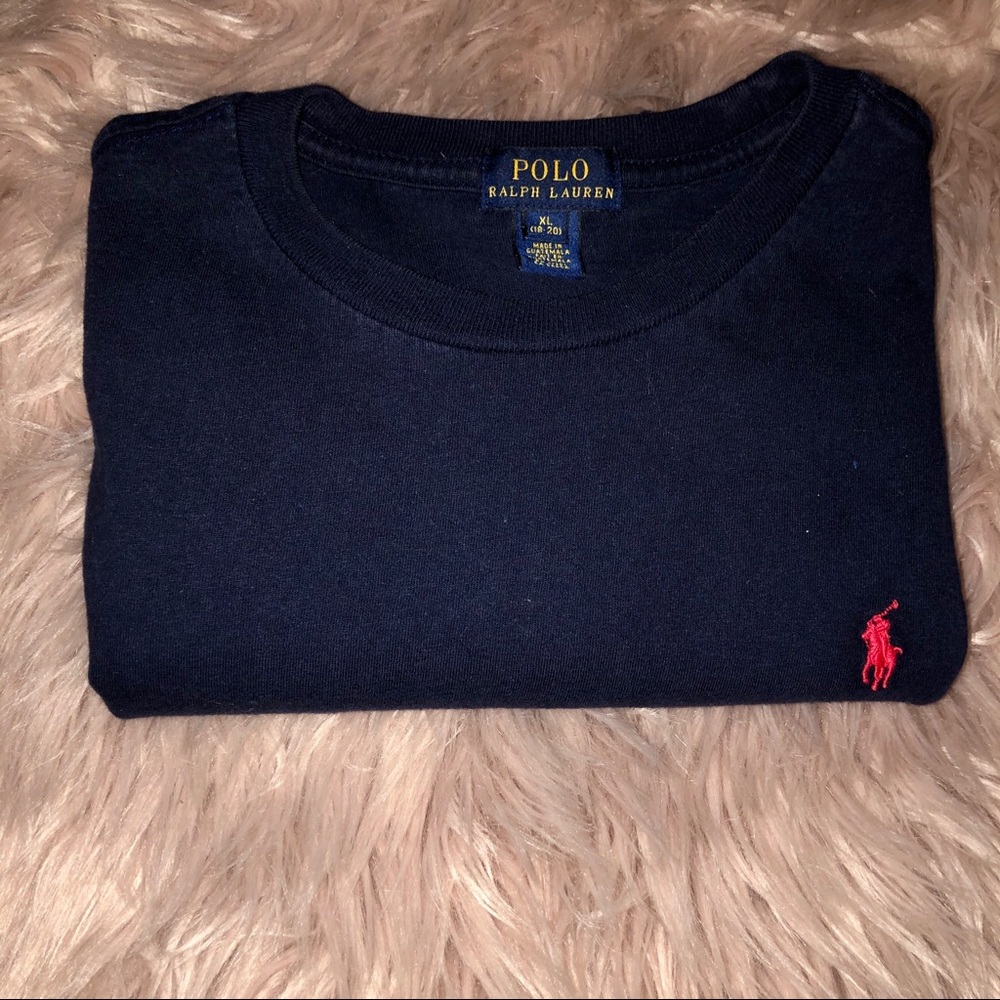 Cotton jersey crew neck tee